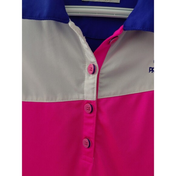 Women’s Golf Polo Shirt Size Medium Multicolor Sleeveless EP Pro Tour Tech - Picture 2 of 10